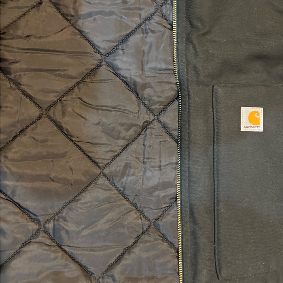 🔥🔥Brand New Carhartt Duck Canvas Black Insulated Vest. Size Large🔥🔥 - Picture 11 of 12